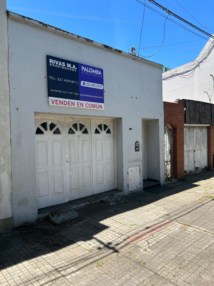 115 e/ 38 y 39 - casa a refaccionar o demoler - barrio Hipodromo