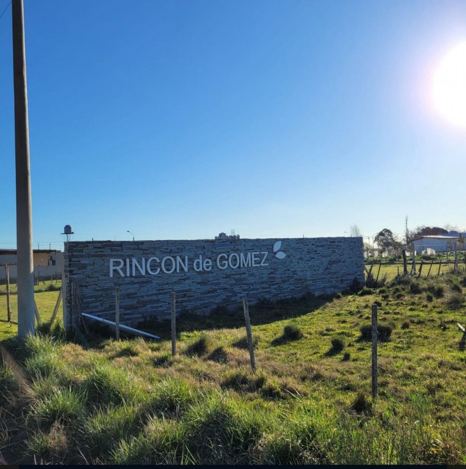 LOTE EN VENTA EN ESTACION GOMEZ - BARRIO SEMI CERRADO